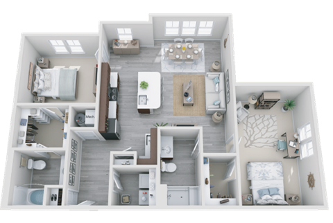 bedroom floor plan an opens up concept in this design